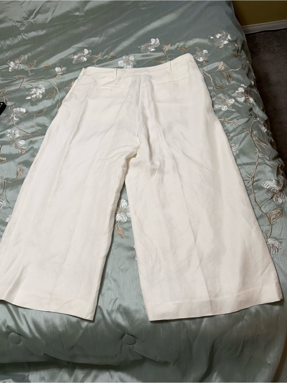 Ralph Lauren white High-Rise Wide-Leg Linen Pants - Picture 7 of 10
